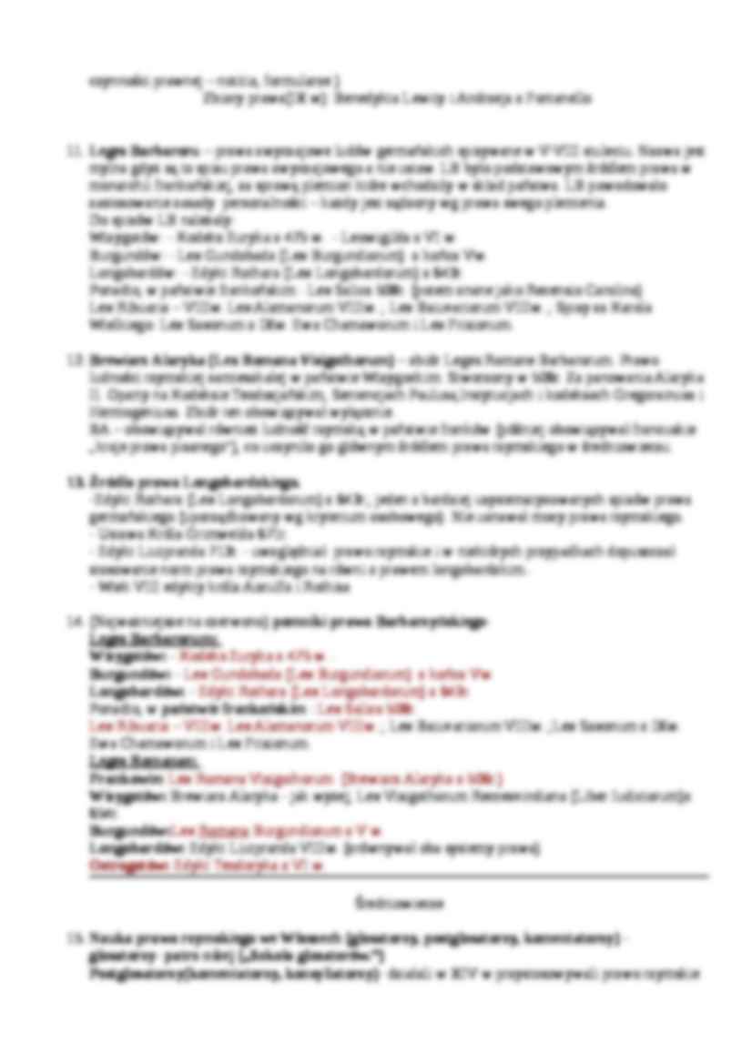 Opracowane zagadnienia -  Kodeks Hammurabiego  - strona 3