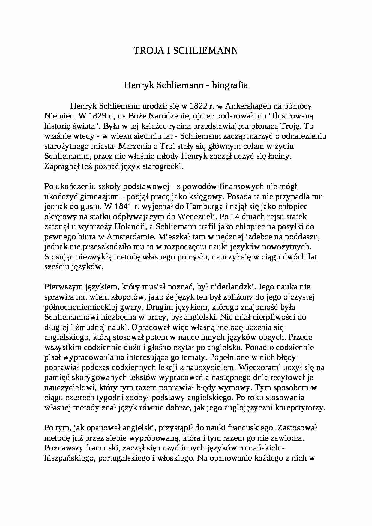 Troja i Schliemann - strona 1