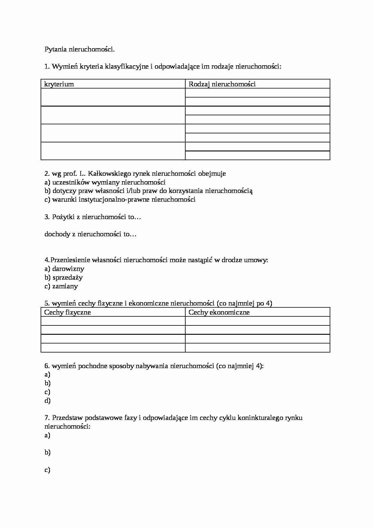 Pytania nieruchomości. - strona 1