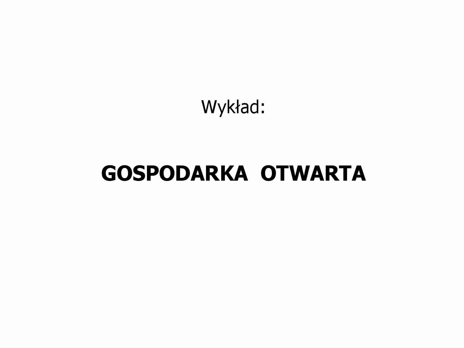 Gospodarka otwarta - Kapitał - Rynek walutowy - strona 1