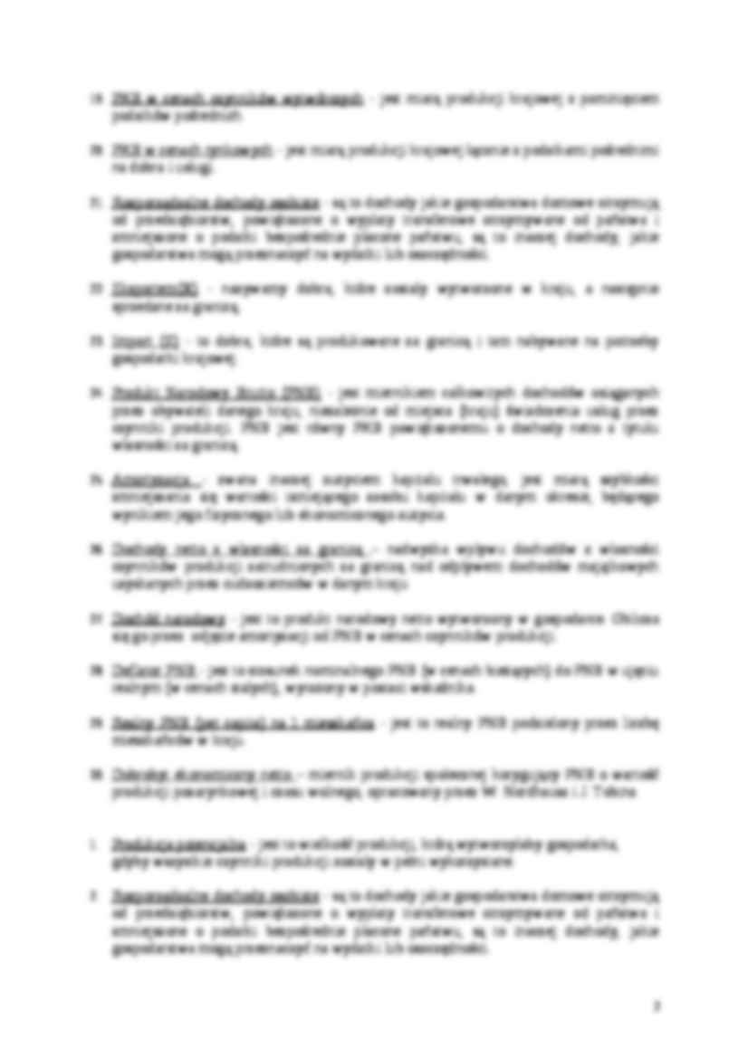 Pojęcia z makroekonomii - strona 2