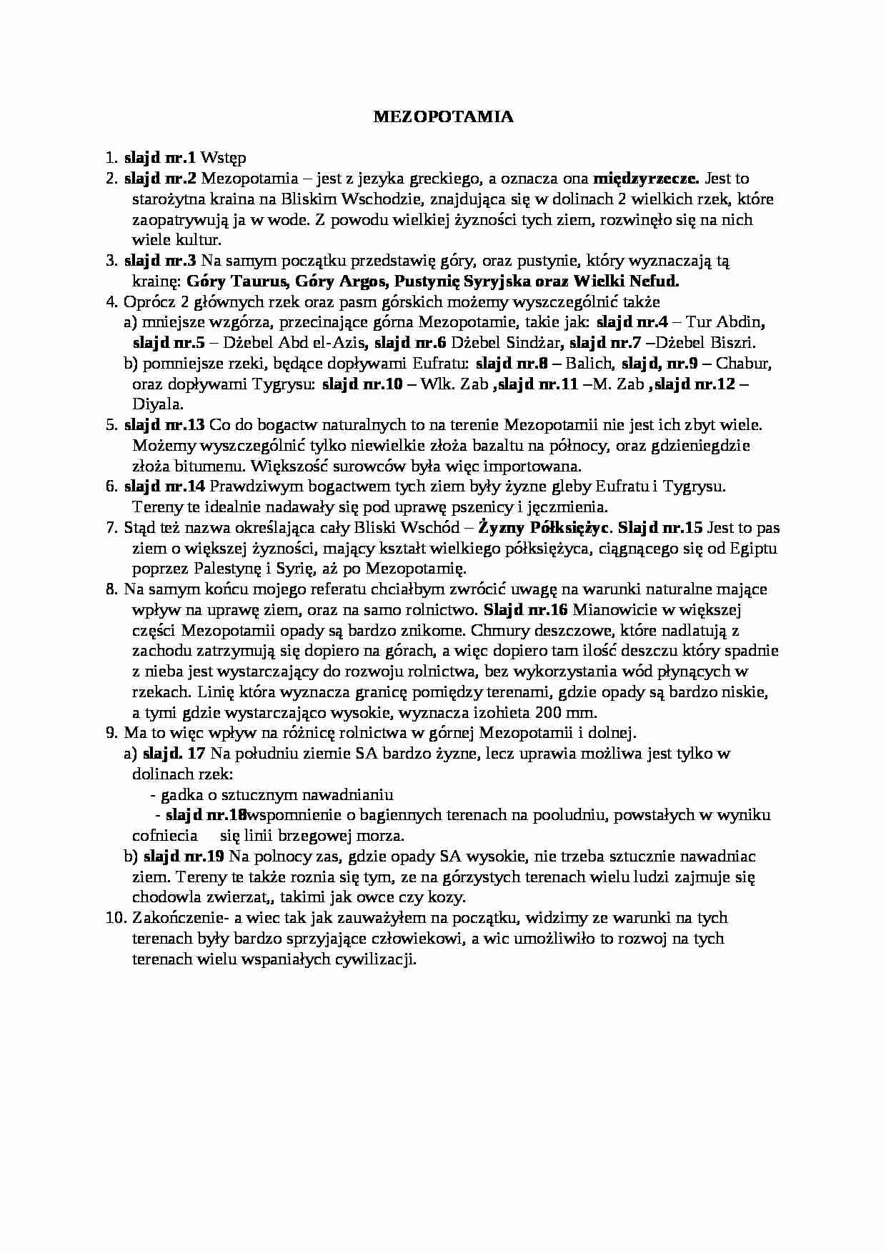 Mezopotamia fizyczna - strona 1