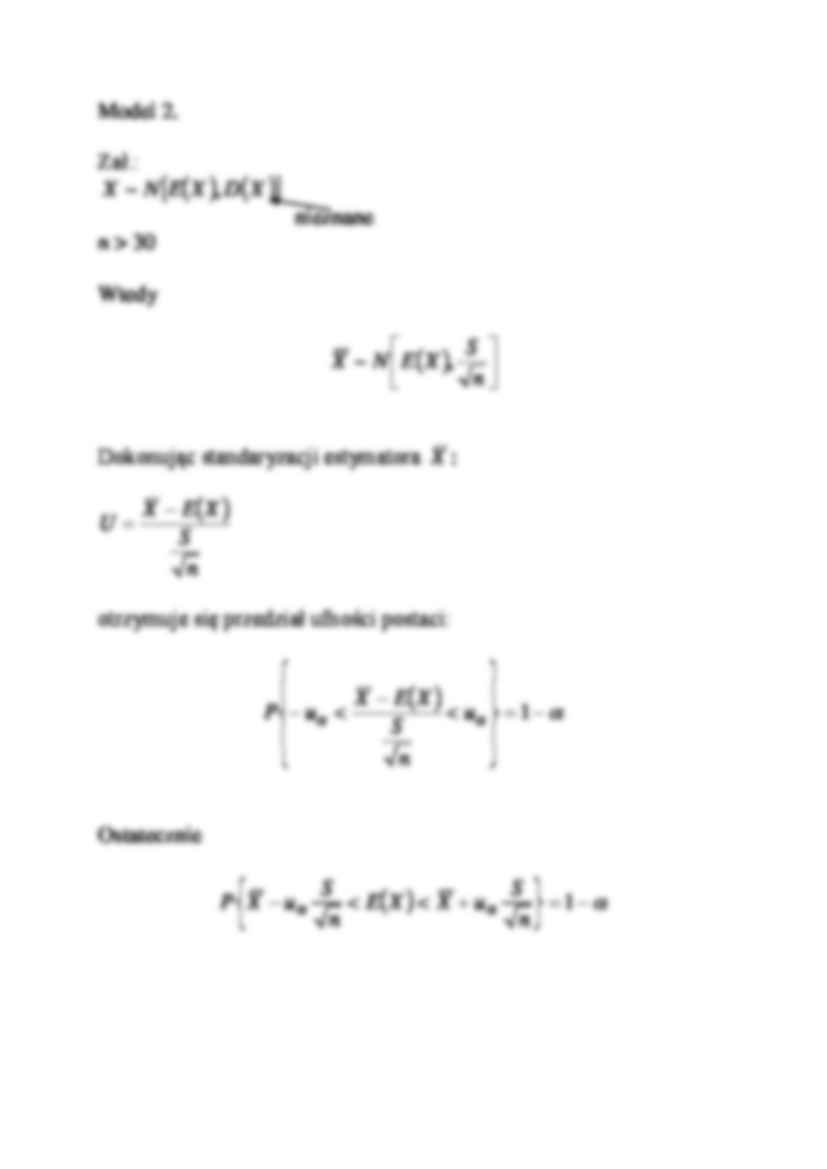 Przedziały ufności dla wartości oczekiwanej  - strona 2