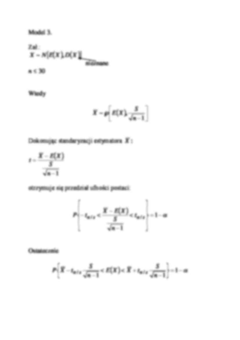 Przedziały ufności dla wartości oczekiwanej  - strona 3