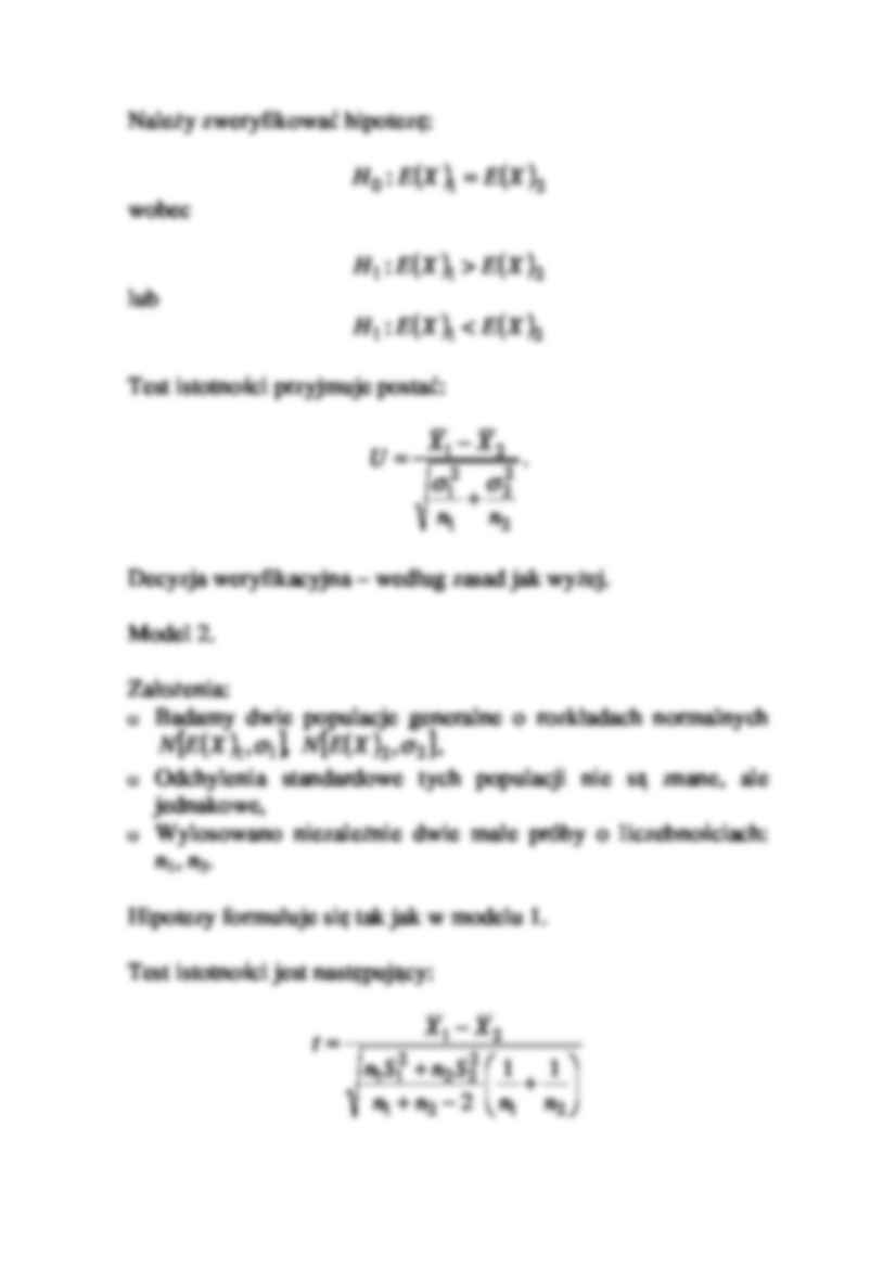 Testy dla wartości średniej populacji - strona 3