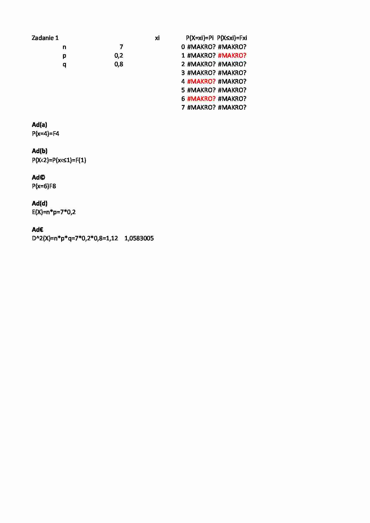 Statystyka - opracowane zadania - strona 1