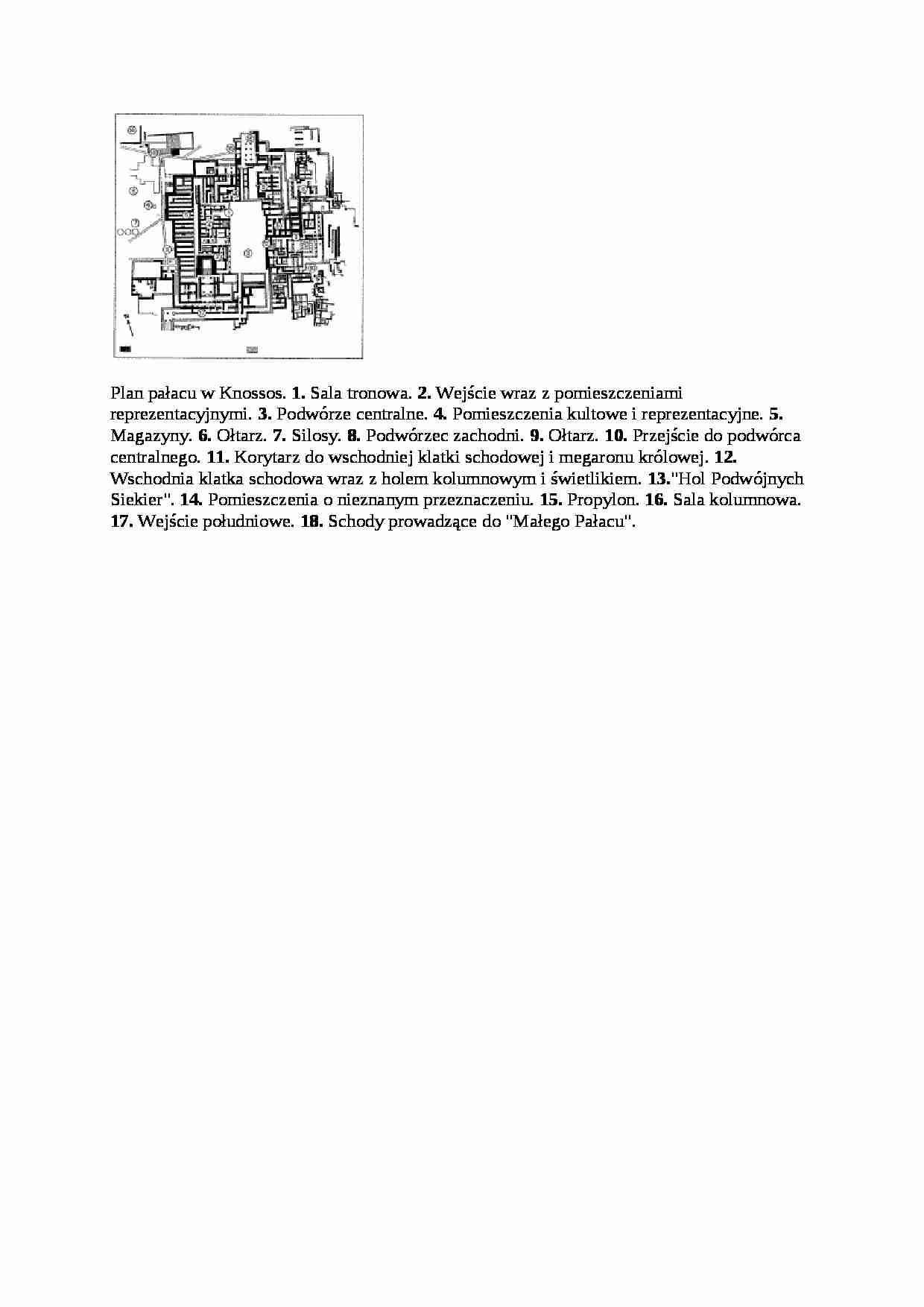Plan pałacu w Knossos - strona 1