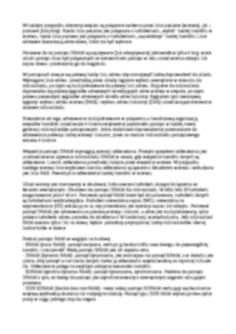 Budowa i działanie pamięci RAM - strona 2