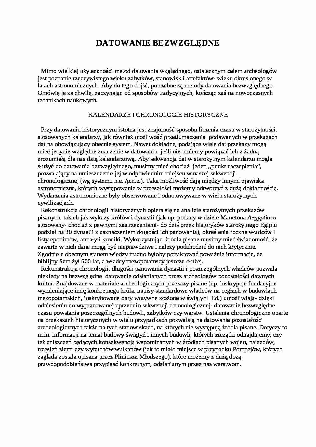 Datowanie bezwględne - strona 1