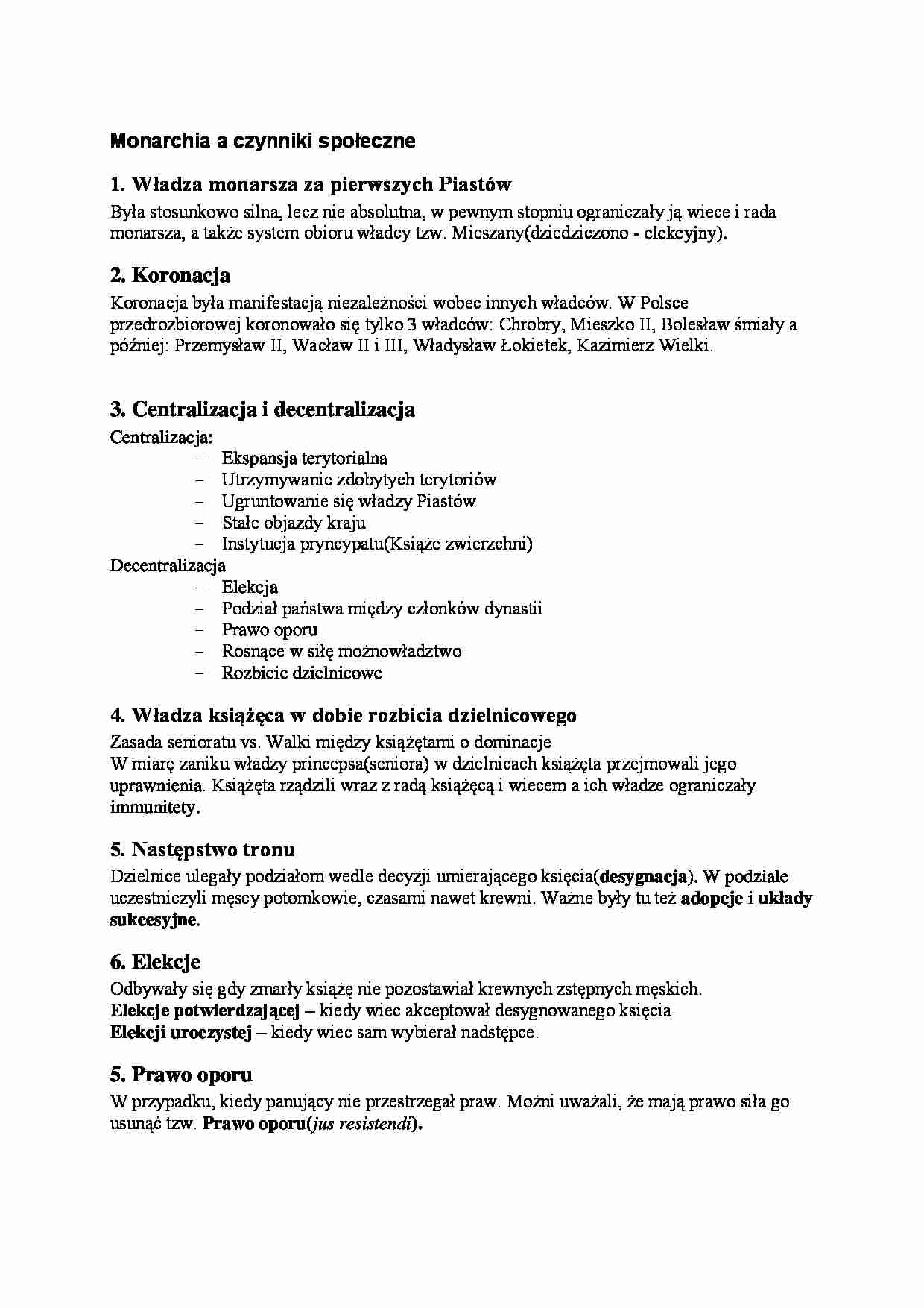 Monarchia a czynniki społeczne - strona 1