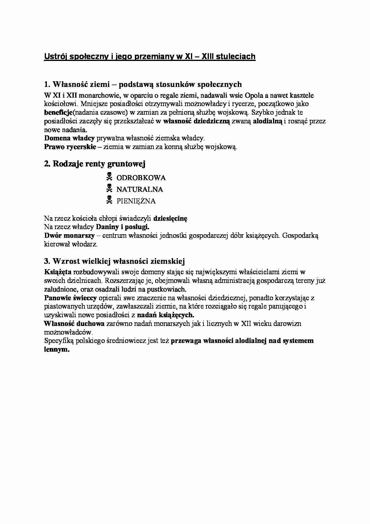 Ustrój społeczny i jego przemiany - strona 1