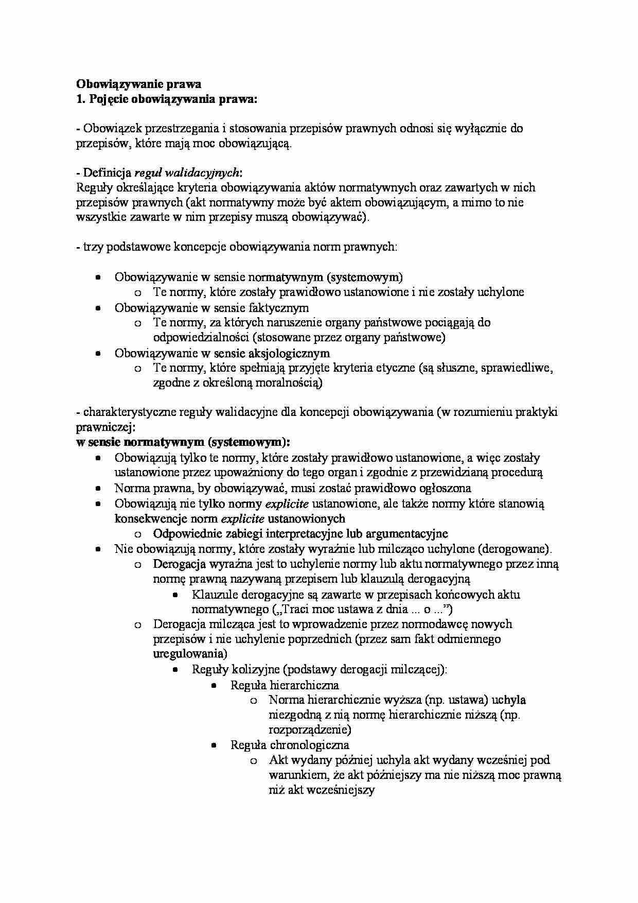 Wstęp do prawoznastwa - wykład 2 - strona 1