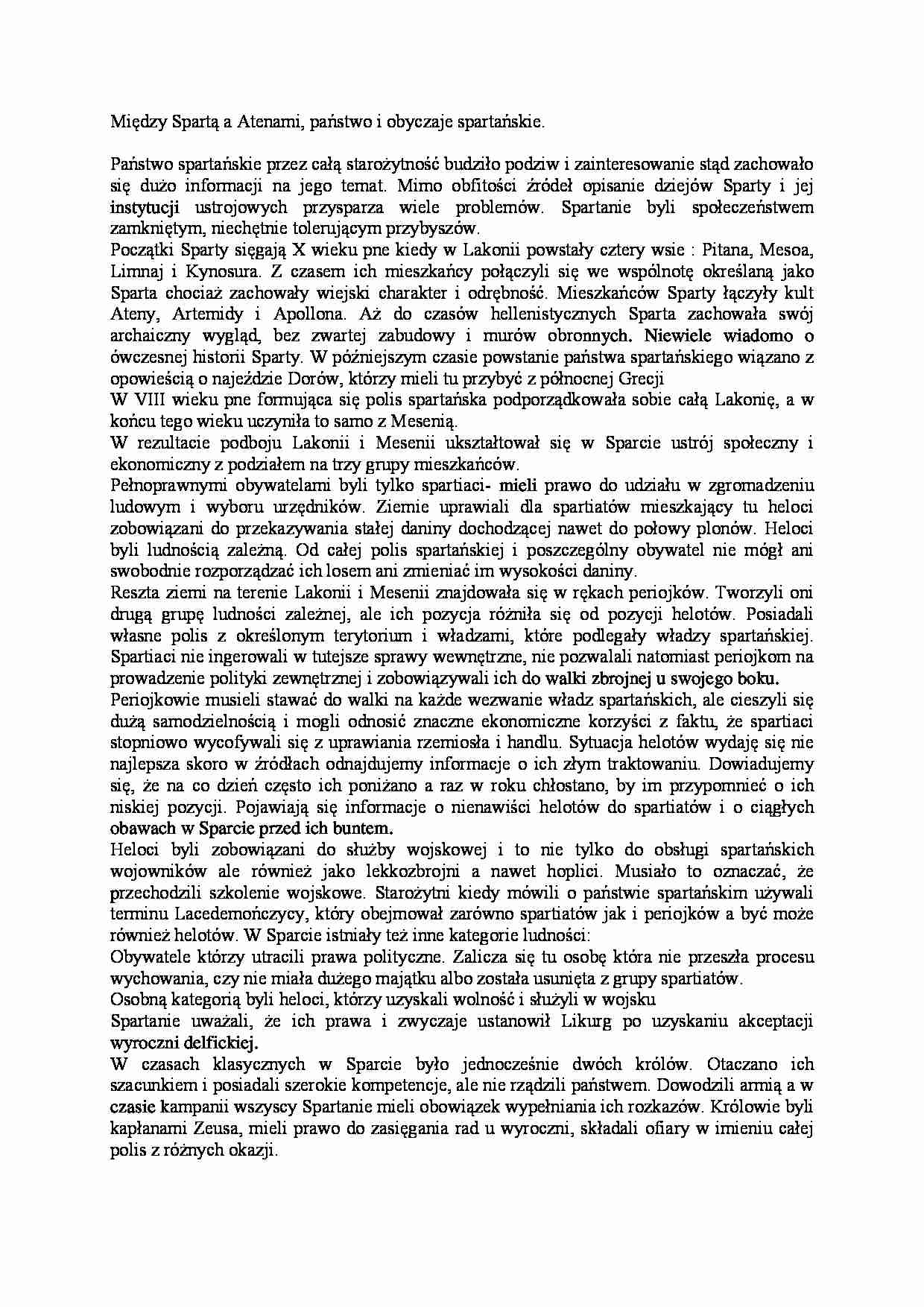 Między Spartą a Atenami - strona 1