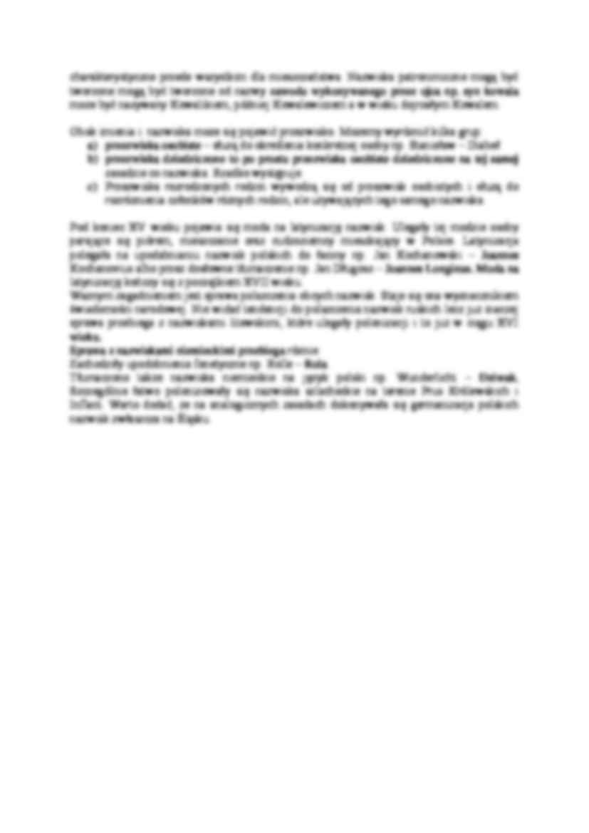 Nauki pomocnicze historii - Antroponomastyka historyczna - strona 3
