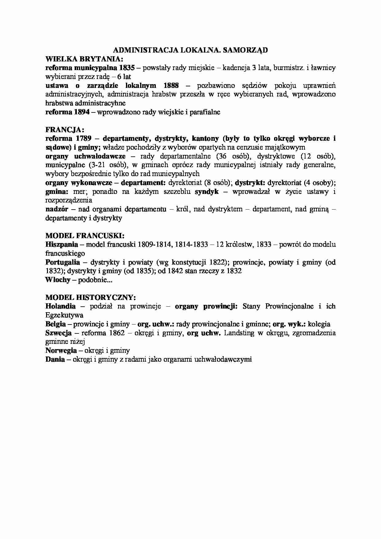 Administracja lokalna, samorząd - strona 1