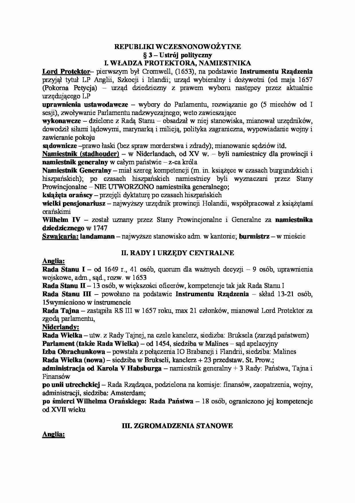 Historia państwa i prawa - republiki - strona 1