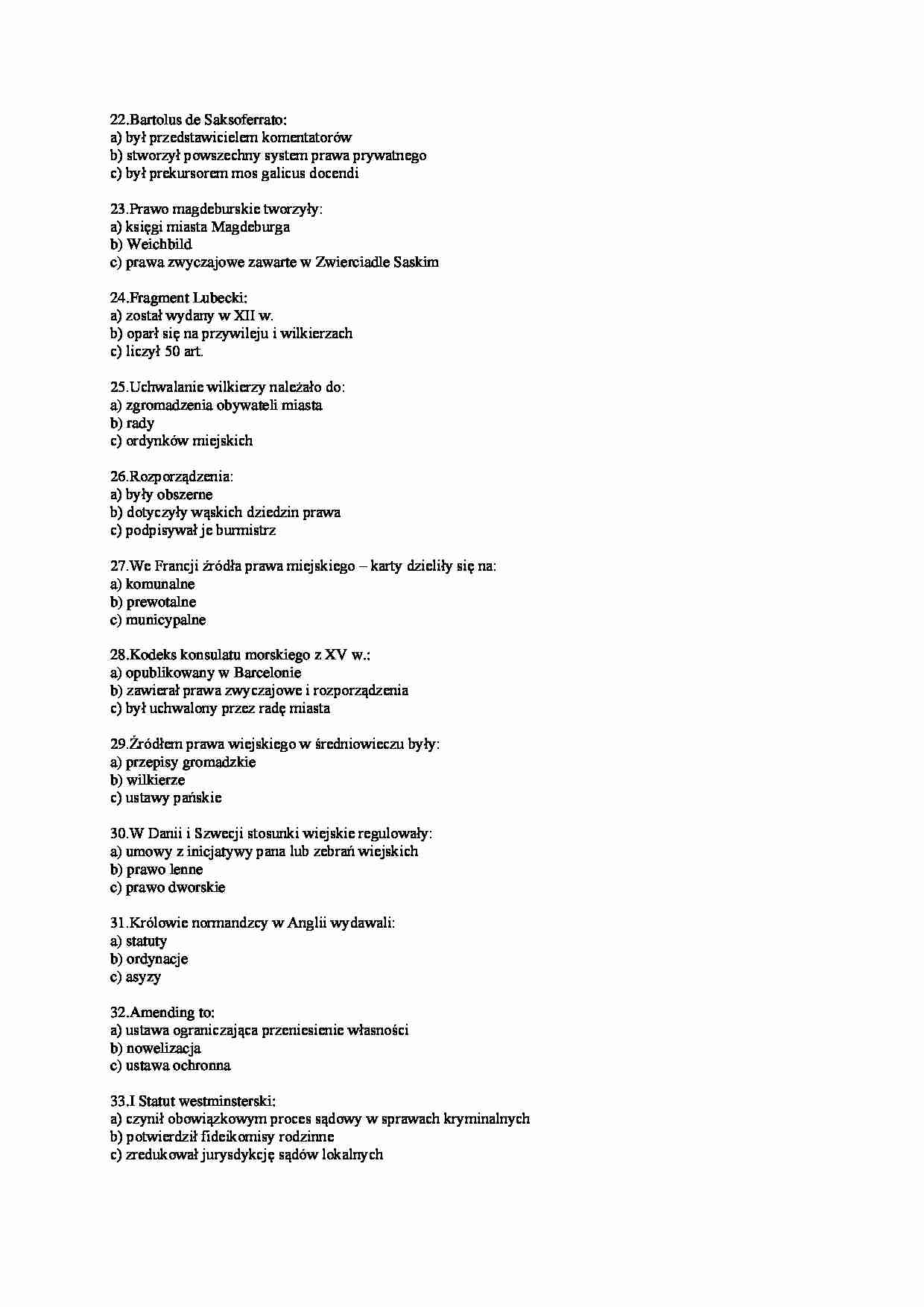 Historia państwa i prawa - testy 5 - strona 1