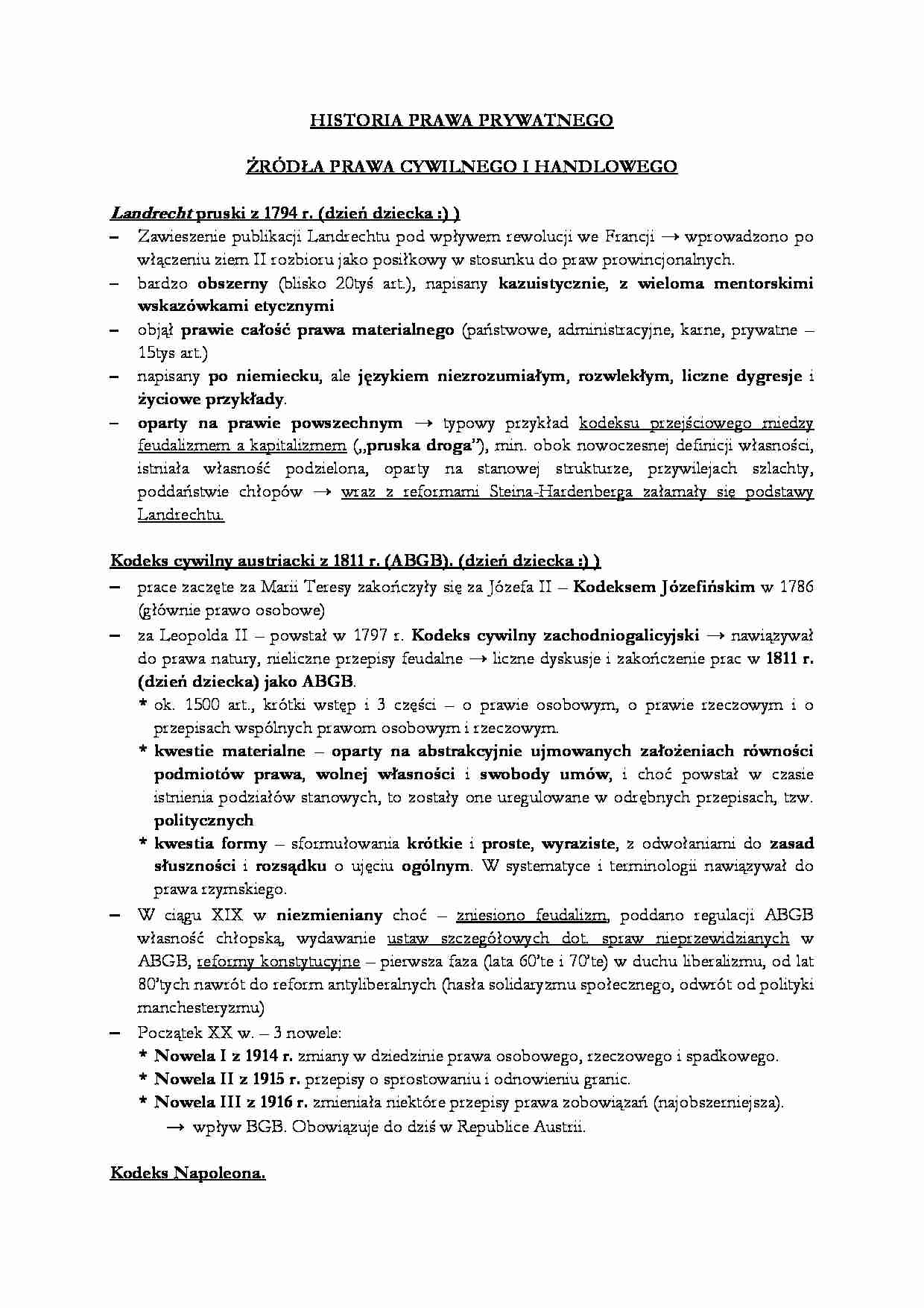 Historia państwa i prawa - wykład 9 - strona 1