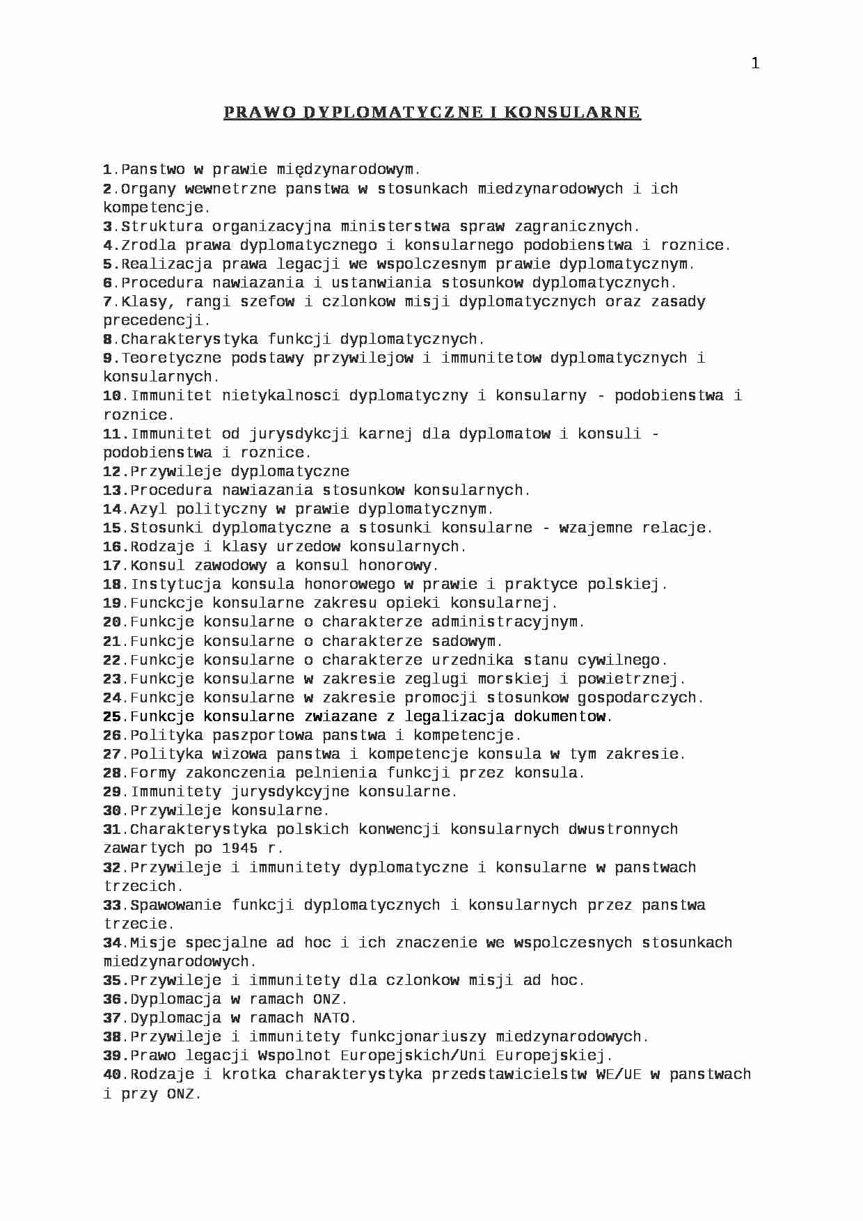 DYPLOMATYCZNE 50 - Prawo  - strona 1