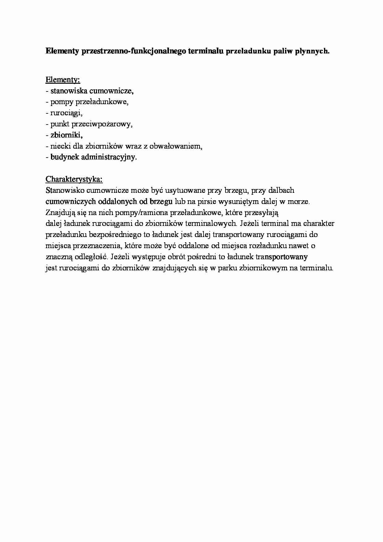 Terminal przeładunku paliw płynnych - strona 1