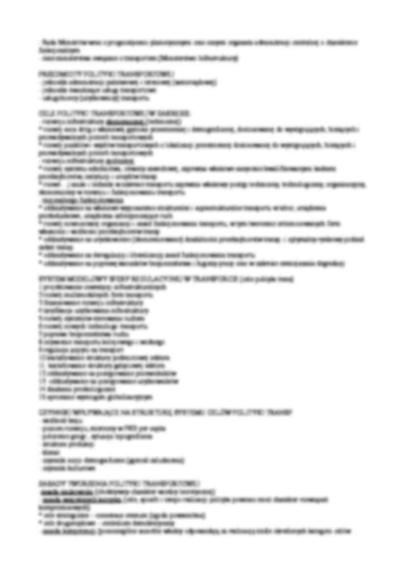 Polityka transportowa - Władza - strona 2