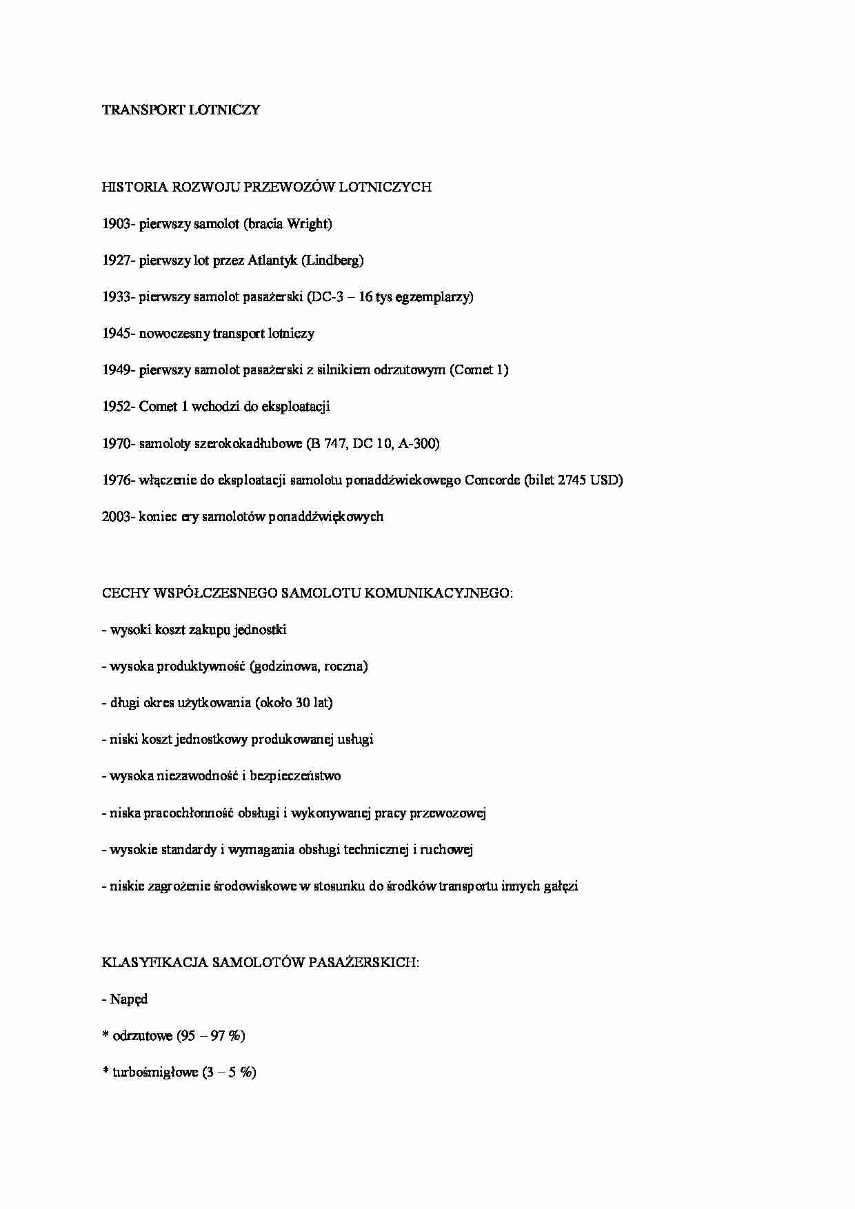 Transport lotniczy - strona 1