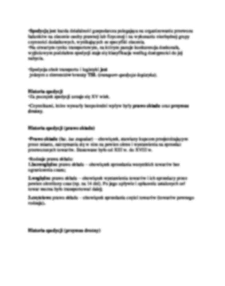 Historia spedycji i podstawowe pojęcia - Spedytor - strona 2