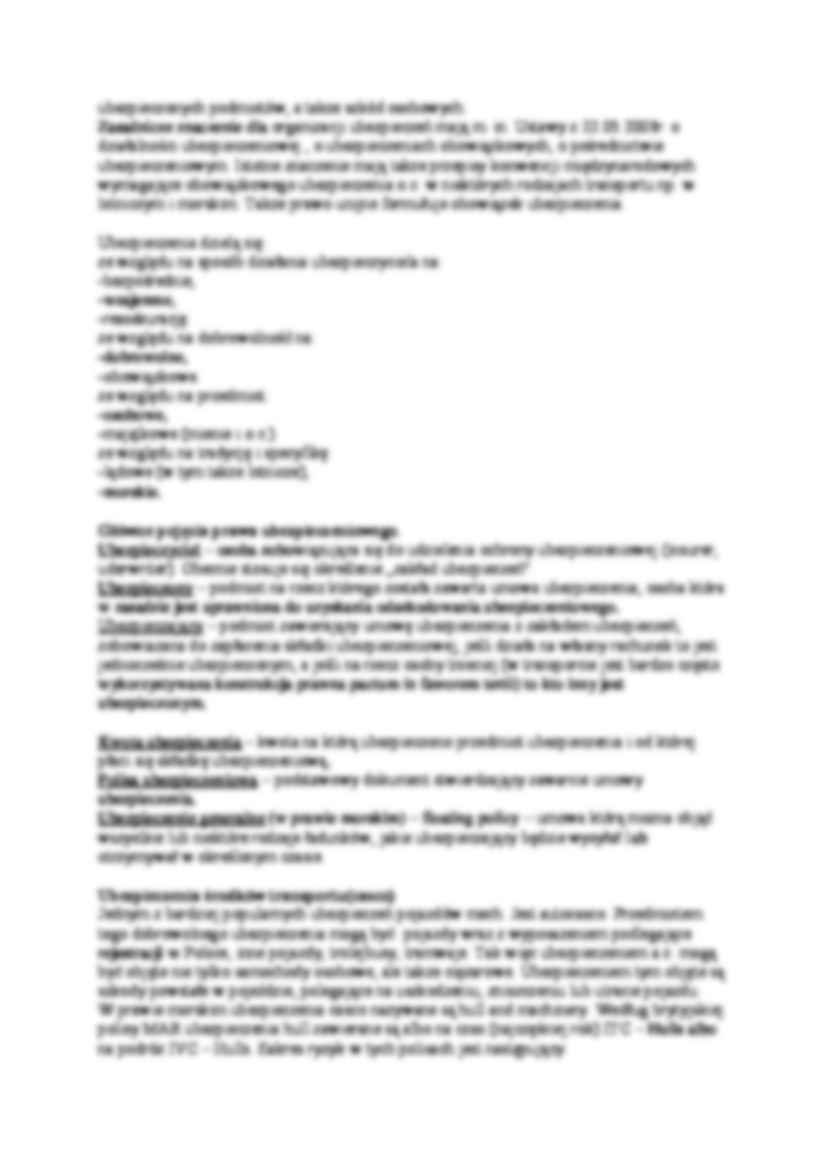 Ubezpieczenia i dochodzenie roszczeń w transporcie - strona 2