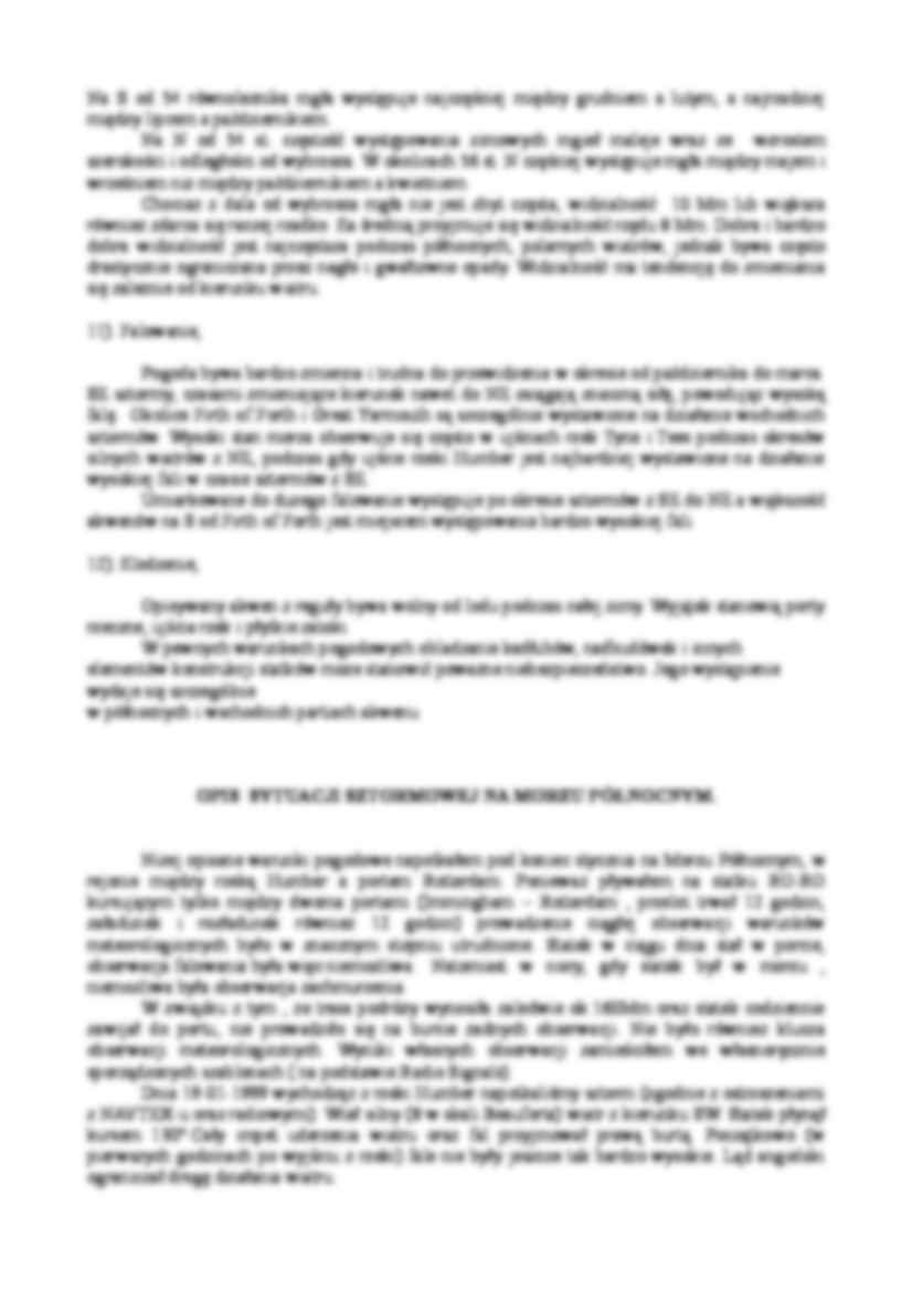 Opis klimatyczny Morza Północnego - Sytuacja sztormowa - strona 3