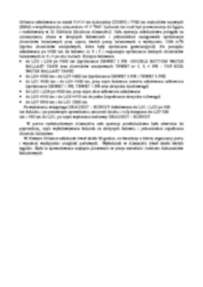 Organizacja prac przeładunkowych w portach - Masowiec - strona 3