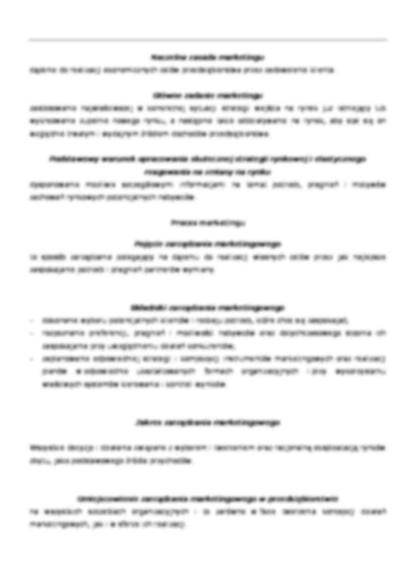 Zarządzanie marketingowe - zagadnienia egzaminacyjne  - strona 3