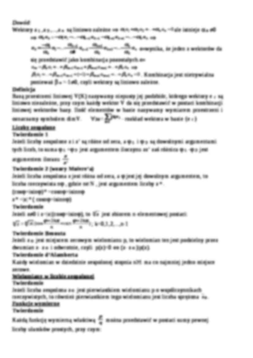 Algebra-definicje - strona 2