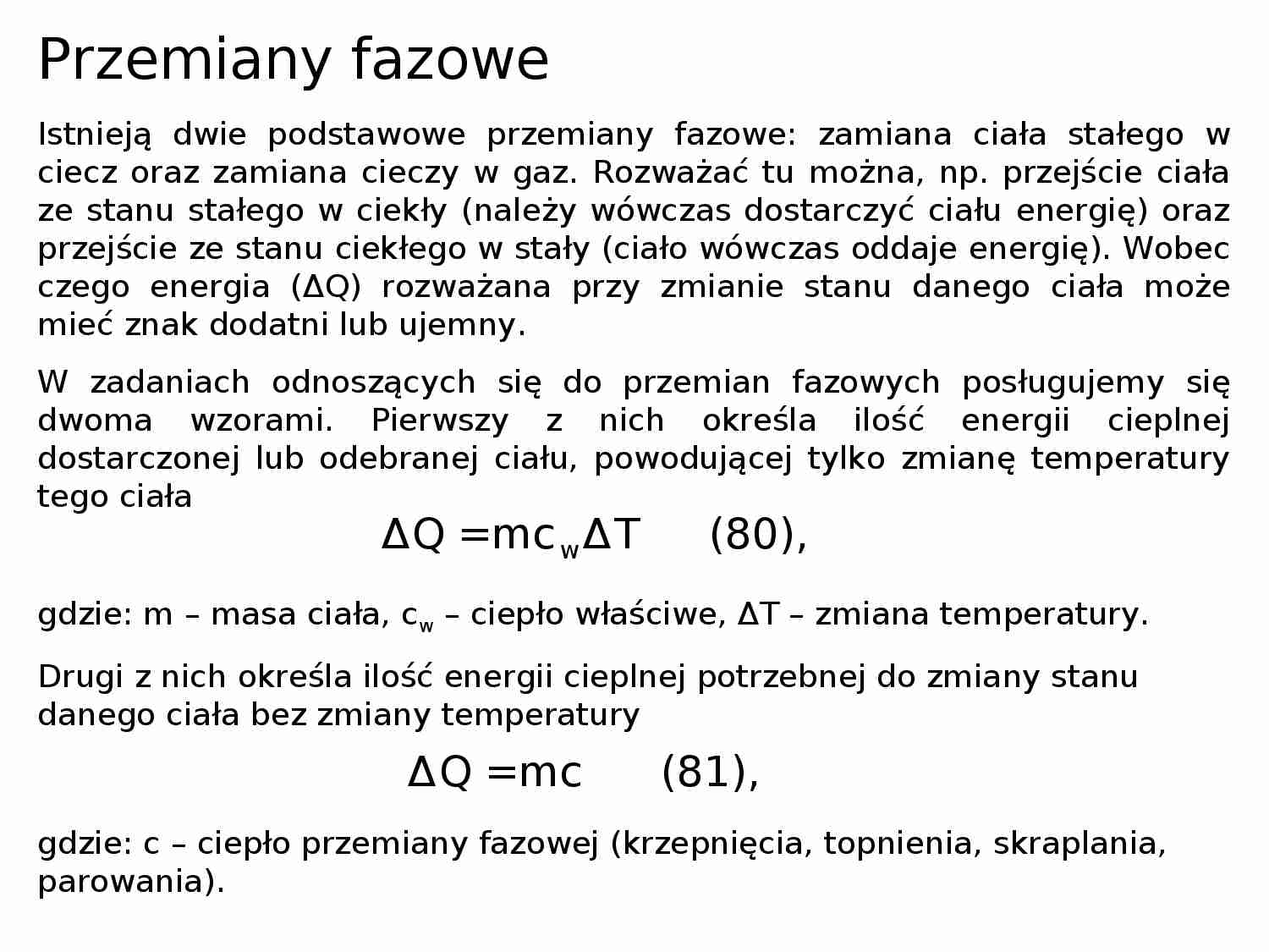 Przemiany fazowe, elementy termodynamiki - strona 1