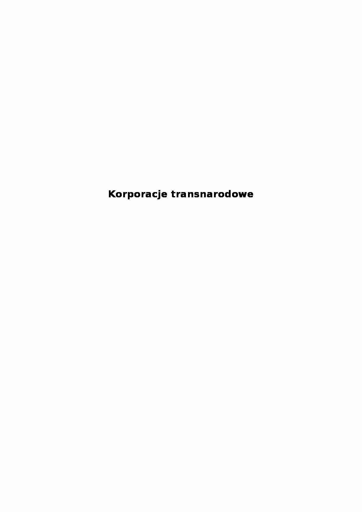Korporacje transnarodowe   fuzje i przejecia     stron  - Prawo  - strona 1