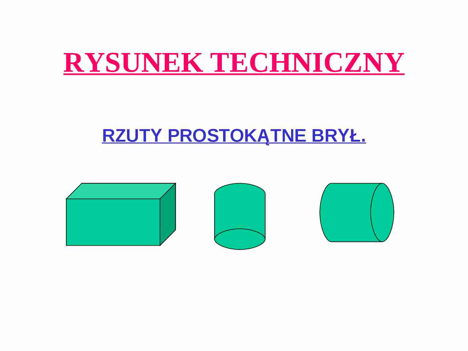 Rzuty prostokątne brył - strona 1