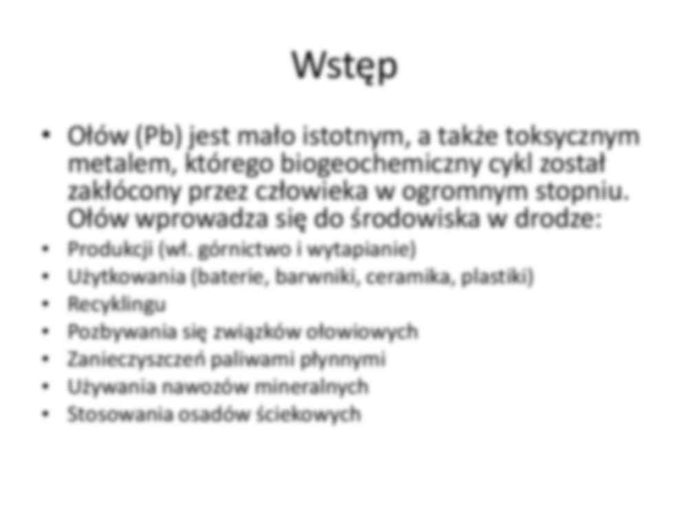 Izotopy ołowiu w naukach środowiskowych - strona 2
