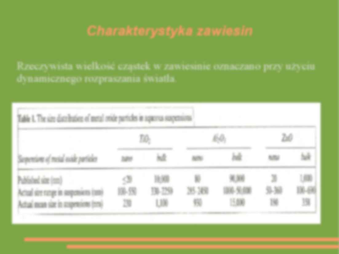Ekotoksykologiczne skutki nanocząsteczek tlenków metali - strona 3