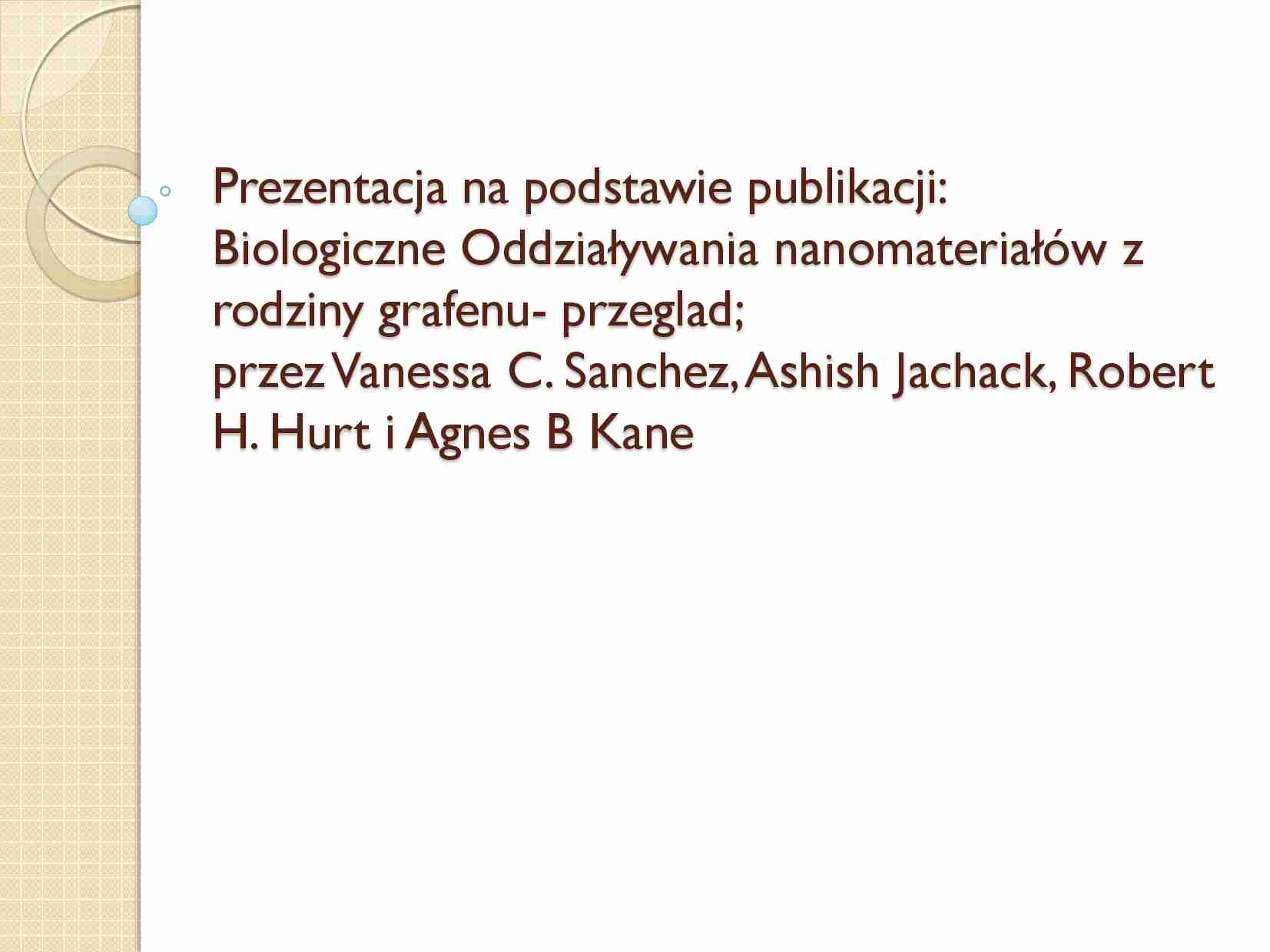 Nanomateriały z rodziny grafenu - strona 1