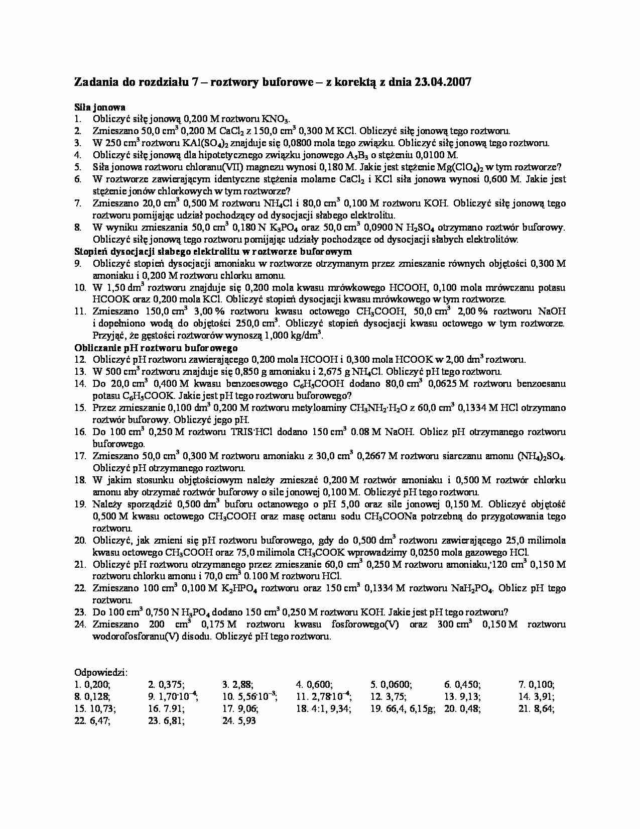 Bufory - zadania z odpowiedziami - strona 1