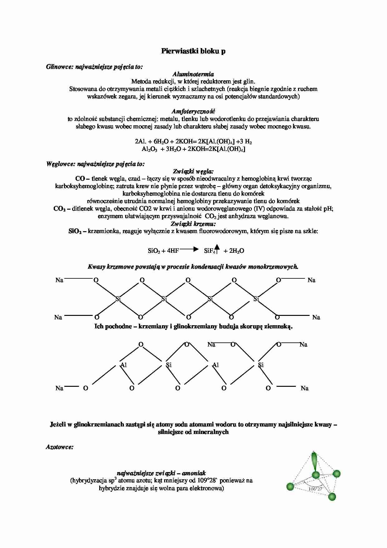 Pierwiastki bloku p - strona 1