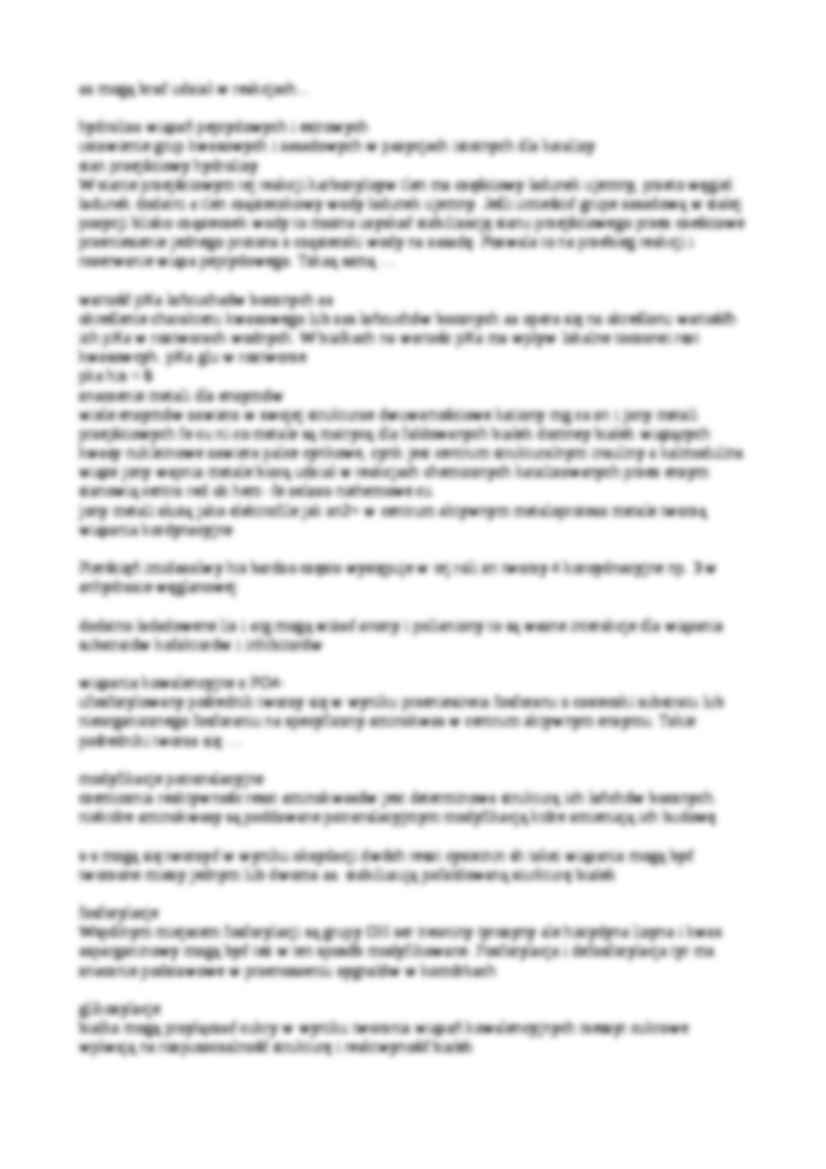 Enzymologia - notatki z wykładu 4 - strona 2
