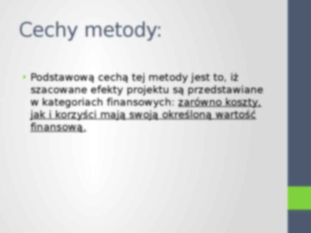 Analiza kosztów i korzyści CBA - prezentacja na ćwiczenia z metod oceny projektów - strona 3