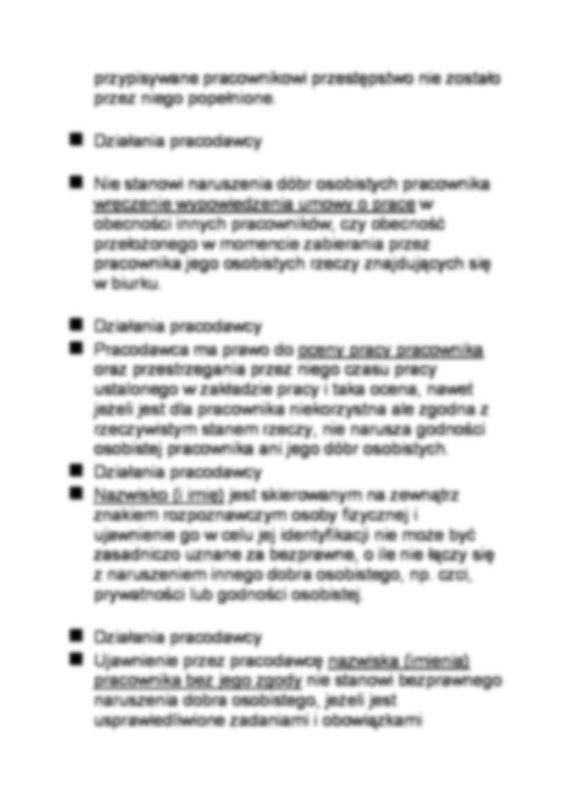 Sfera prywatności pracownika i pracodawcy - wykład ze stosunków pracy - strona 2