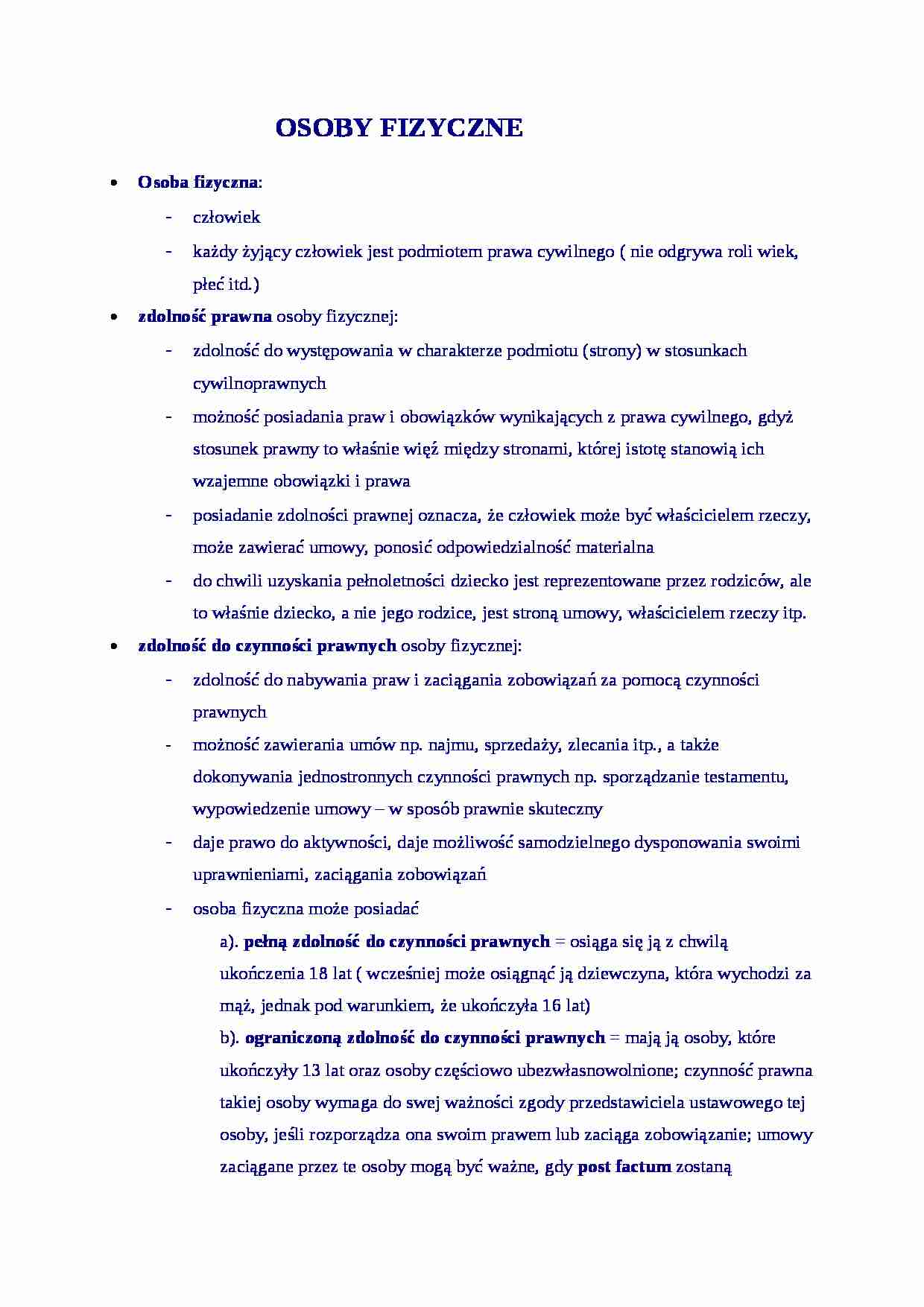 Prawo Cywilne - Prawo  - strona 1