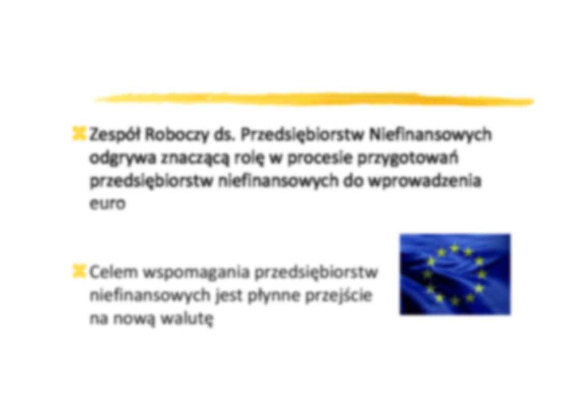 Warunki wprowadzania euro w instytucjach niebankowych - wykład z korporacji finansowych - strona 2