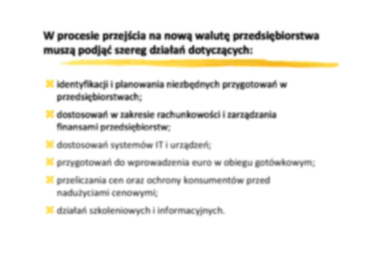 Warunki wprowadzania euro w instytucjach niebankowych - wykład z korporacji finansowych - strona 3