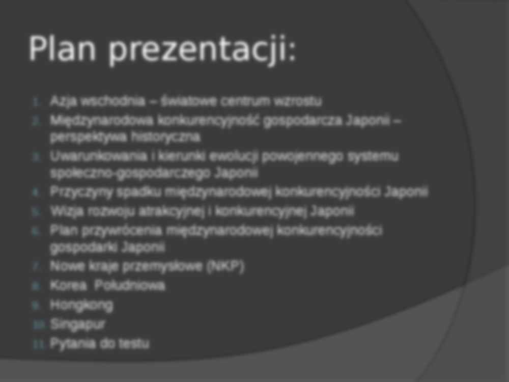 Międzynarodowa zdolność konkurencyjna krajów Azji Wschodniej - prezentacja na konkurencyjność międzynarodową - strona 2