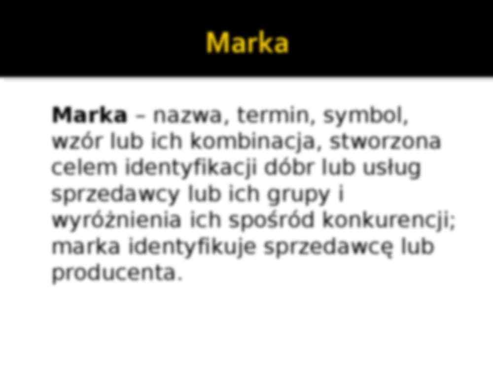 Marka i opakowanie - prezentacja z podstaw marketingu - strona 2