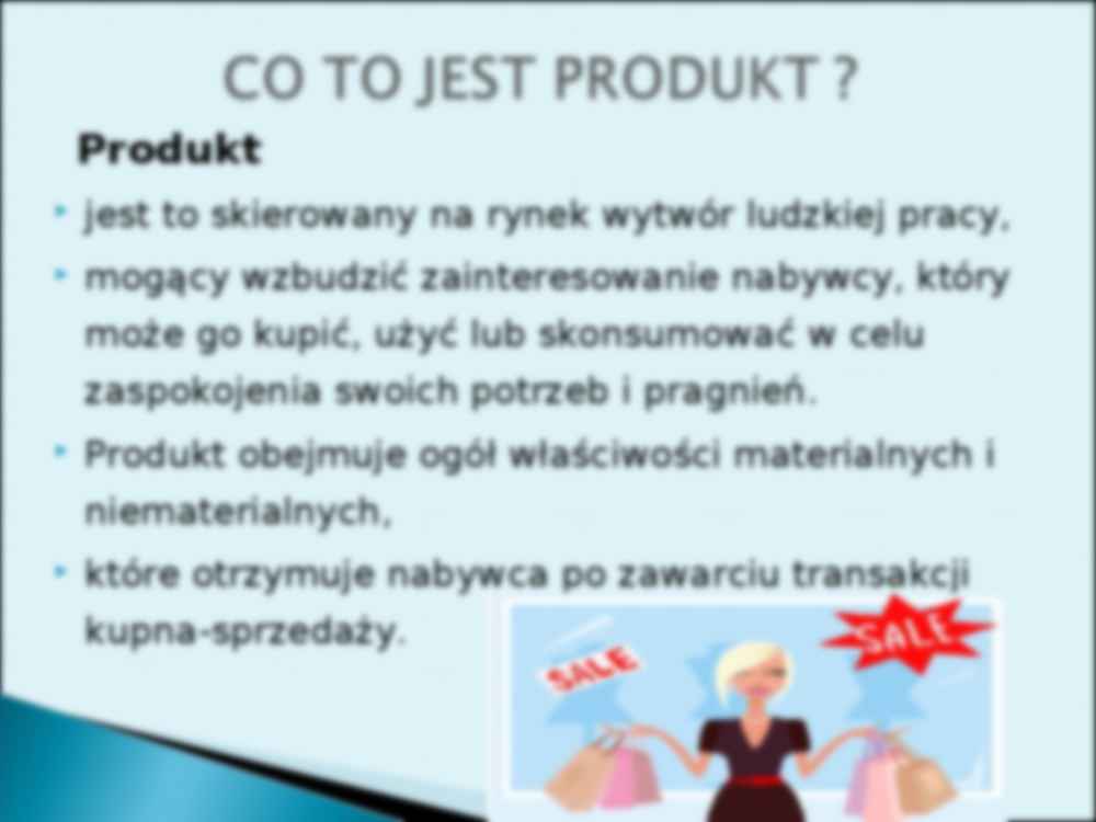 Produkt i Usługa - prezentacja na ćwiczenia z podstaw marketingu - strona 3