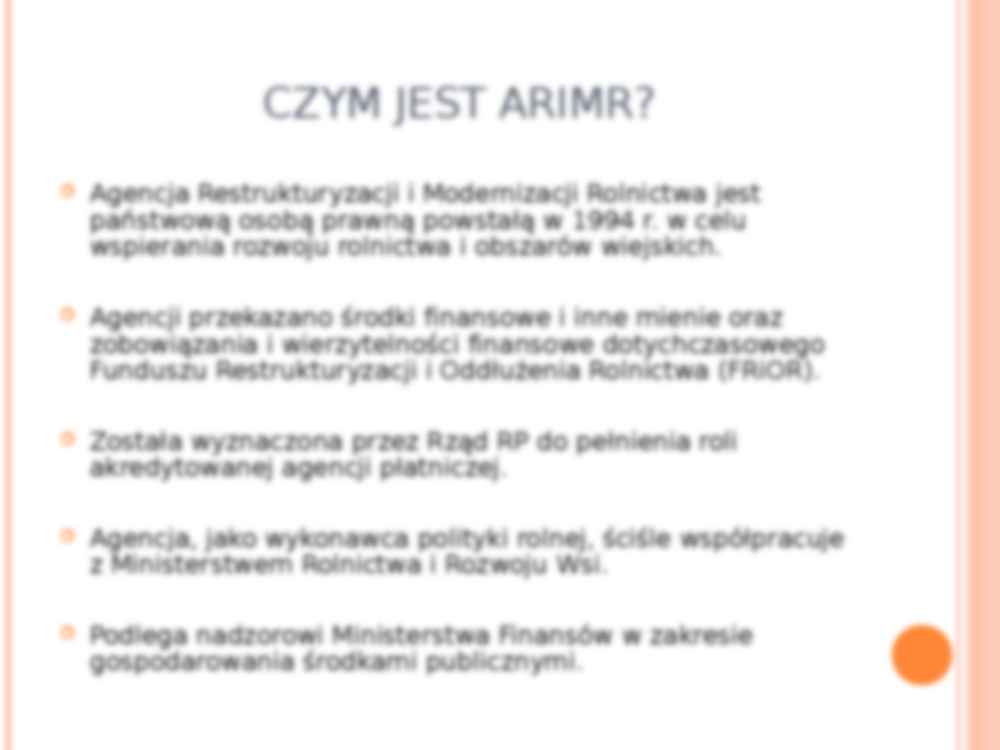 Agencja restrukturyzacji i modernizacji rolnictwa - prezentacja na politykę agralną - strona 3